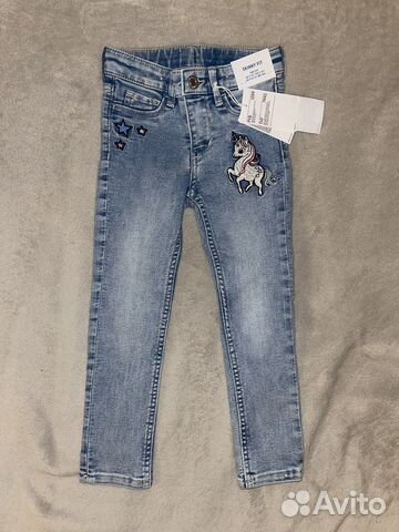 Джинсы h&m для девочки 104