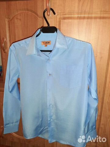 Детская рубашка на мальчика 12 лет (152 см)