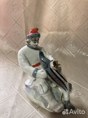 Статуэтка емеля со щукой СССР