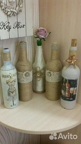 Бутылочки для декора