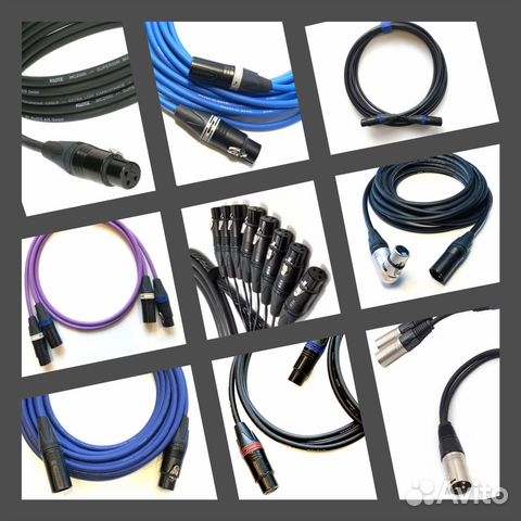 Кабели XLR Klotz Van Damme Mogami Sommer Neutrik