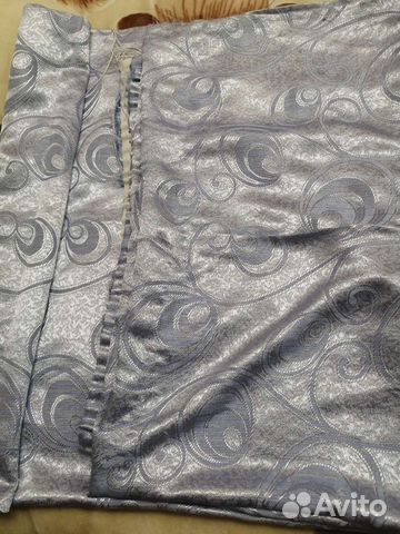 Штора цвет голубой, Ярче цвет