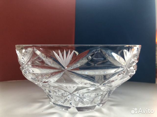 Ваза для фруктов хрустальная