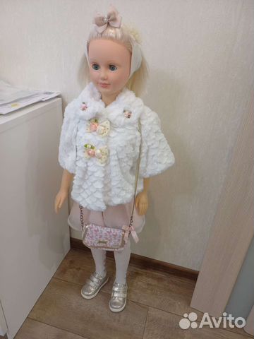 Меховая накидка болеро-шубка новые р.92 и 98