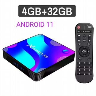 Smart TV приставка android 11 4/32
