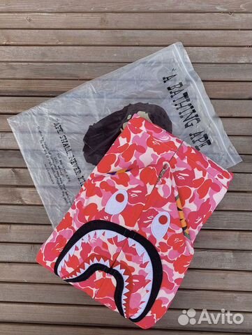 Bape ABC Camo Shark Full Zip Hoodie Pink