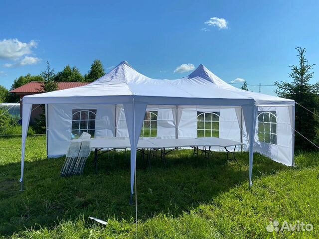 Аренда шатров 4х8 мебель