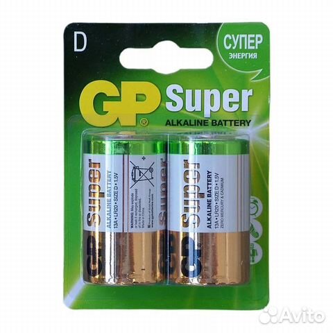 Батарейка GP LR20 BL2 Super Original оптом