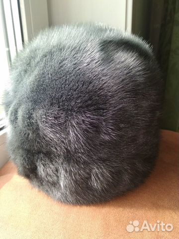 Новая шапка из голубой норки