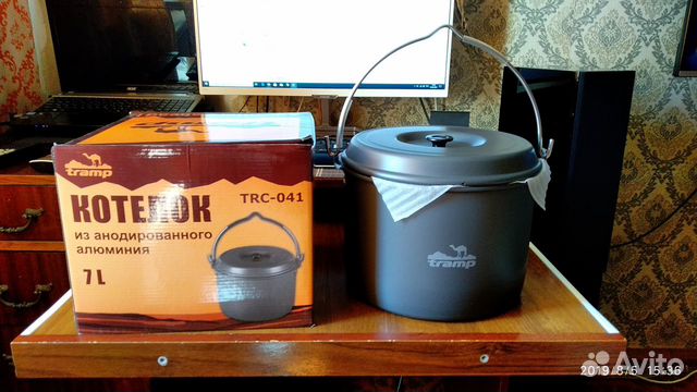 Котелок из анодированного алюминия 7л Tramp TRC041