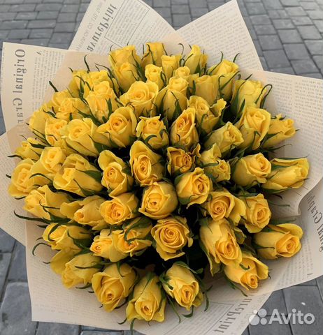 Монобукет из 55 роз