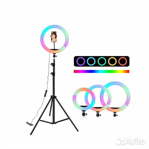 Селфи лампа кольцевая 26,33,36,38 RGB LED