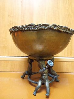 Ваза фруктовница латунь бронза 