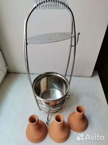 Ведро для углей и чаши