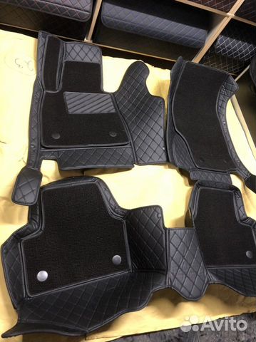 Автомобильные коврики 3d из экокожи на WV Tiguan