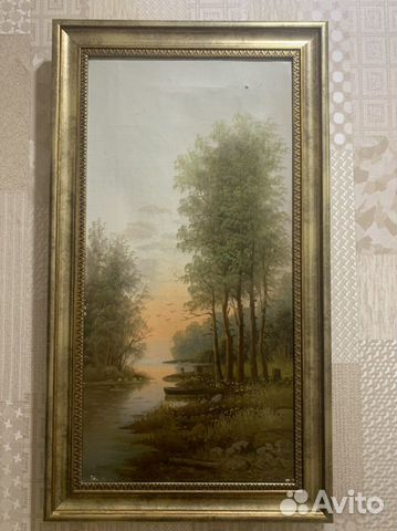 Картины старинные, 19 век масло, холст