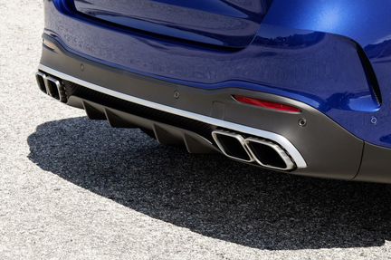 Диффузор с насадками 6.3 AMG GBT Mercedes GLE V167