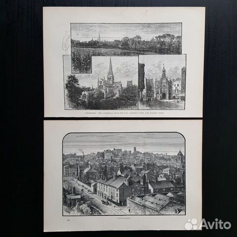 Старинные иллюстрации XIX века Англия