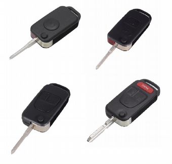 Корпус ключа Мерседес 1/2/3/4 кнопки, HU62/64