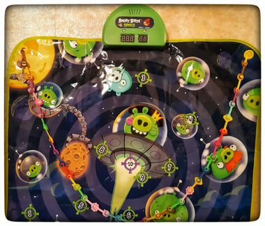 Развивающий музыкальный коврик-дартс Angry birds