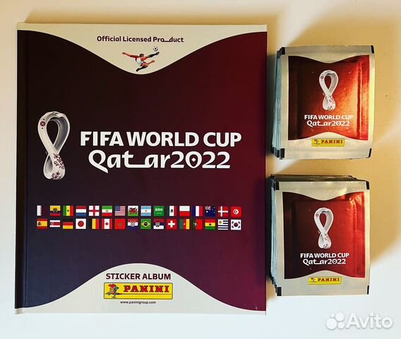 Panini World Cup Qatar 2022 альбом + 100 пакетов