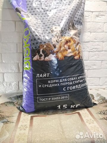 Корм Биско лайт для собак крупных и средних пород