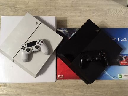 Sony PS4 cun-1108а 500gb jet black и white