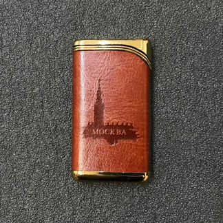 Зажигалка Москва золотистая