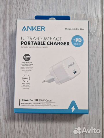 Зарядное устройство Anker PowerPort lll 20W Cube