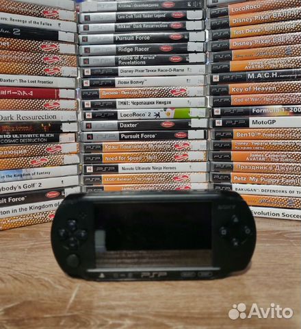 Sony PSP E1008 Black + огромный выбор дисков