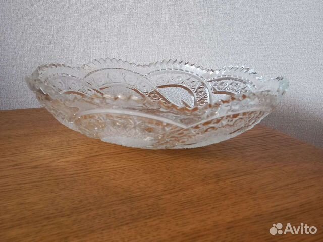 Блюдо для фруктов СССР хрусталь