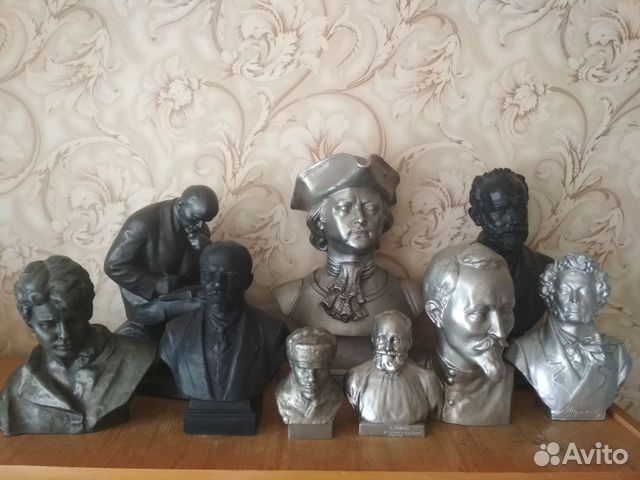 Бюсты СССР. Металлические статуэтки