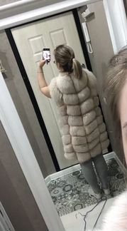 Жилет меховой из песца