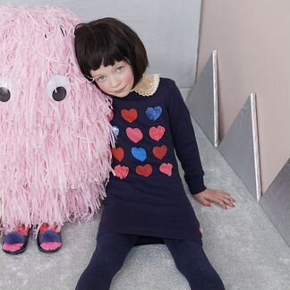 Платье с сердцами Billieblush, 3 года