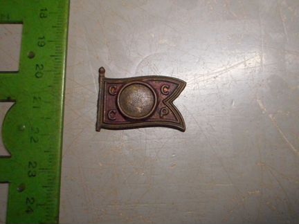 Знак Траурный В.И.Ленин СССР Латунь 1924 год Ориги