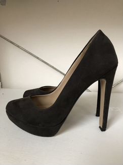 Темно-коричневые замшевые туфли Зара 36 р