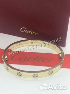 Золотой браслет с бриллиантами Картье Лов