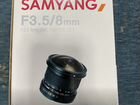 Объектив Samyang 8mm 1:3.5 UMC fish-EYE CS II