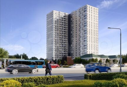 2-к квартира, 65.9 м², 5/24 эт.