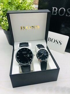 Стильные парные наручные часы Boss он+она новые