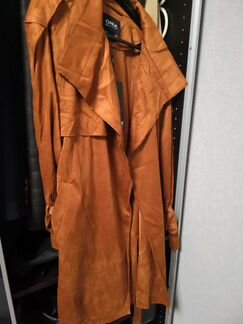 Пальто замшевое, новое