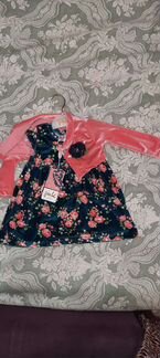 Платье для девочки новое 74 см