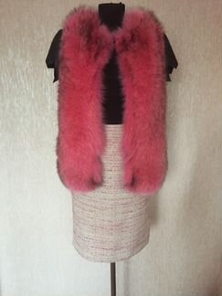 Жилет лиса, кожа, оригинал. Новый