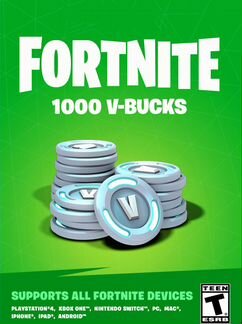 1000 V-bucks, код для Fortnite