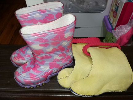 Сапоги резиновые для девочки 25 размер