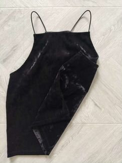 Топ H&M черный бархат