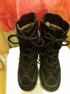 Зимние сапоги Италия,натуральная замша на меху,р36