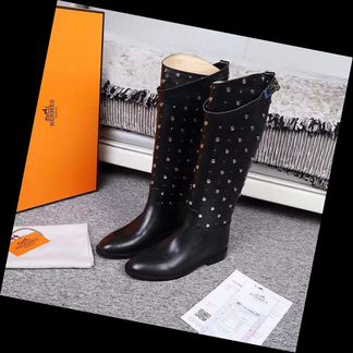 Сапоги кожаные Hermes