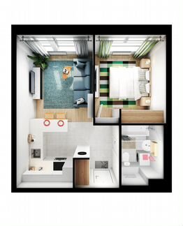 1-к квартира, 36.1 м², 16/33 эт.