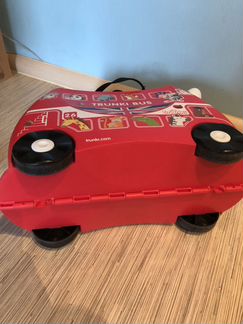 Чемодан Trunki Bus + плед и подушка